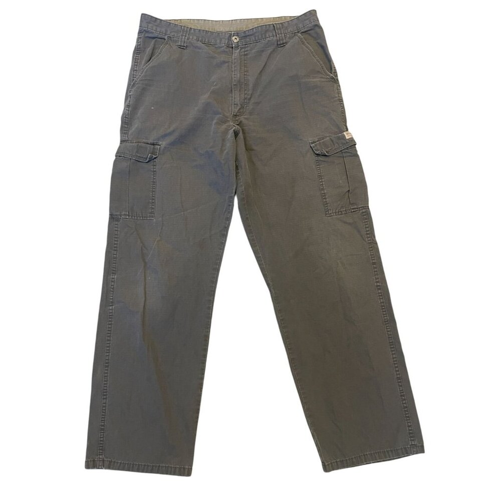 Vintage Wrangler Original cotton Cargo Pants - 36x32 - Flat Front Work Trousers